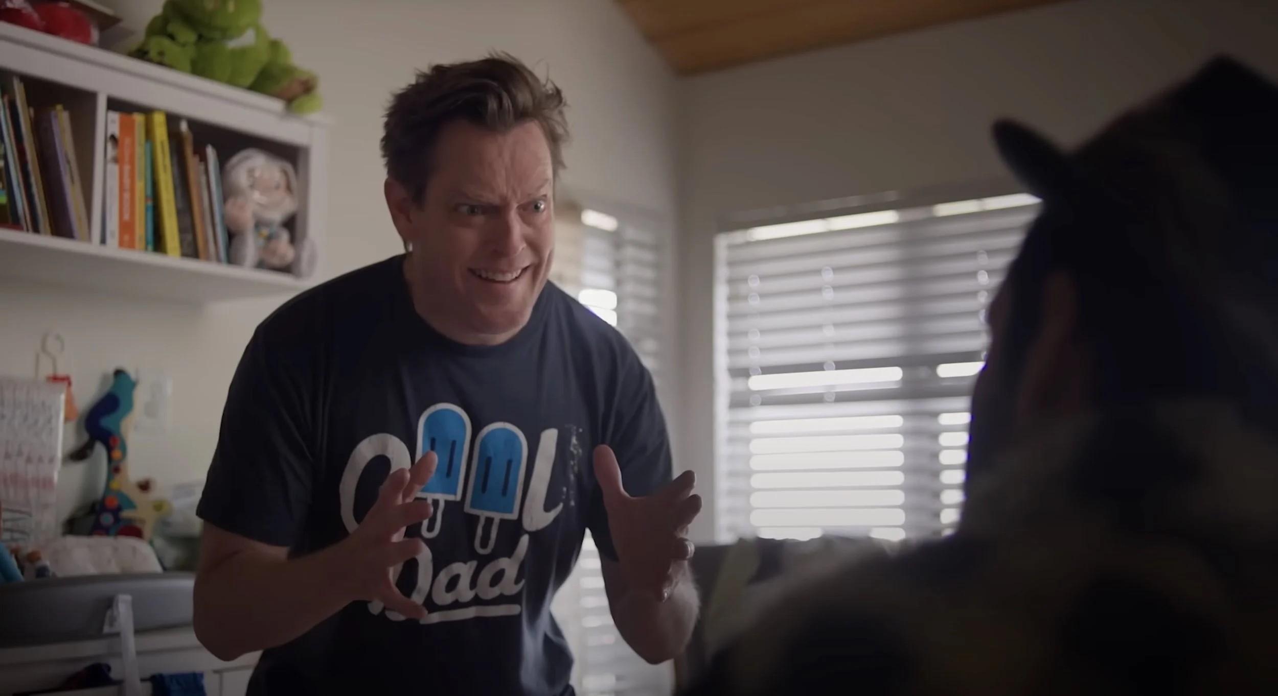 The short comedy short sees the man on the flames that BR is instructed on parenting
